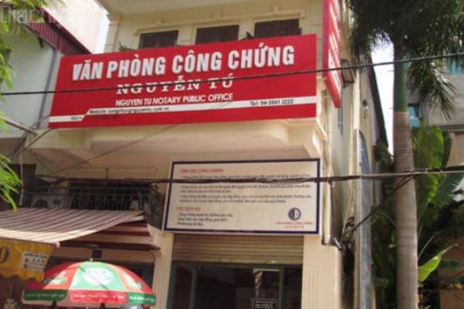 Địa chỉ văn phòng công chứng Nguyễn Tú