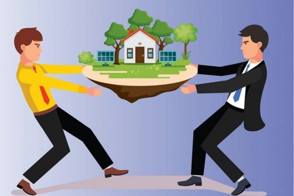 công chứng chia tách đất tranh chấp