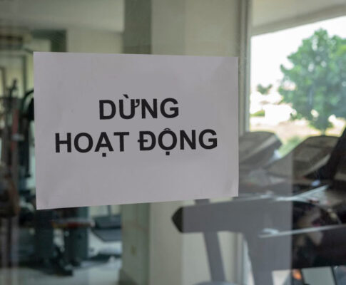 phòng gym đóng cửa