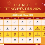 Lịch nghỉ Tết