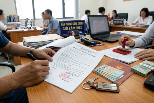 Công chứng hợp đồng đặt cọc mua căn hộ