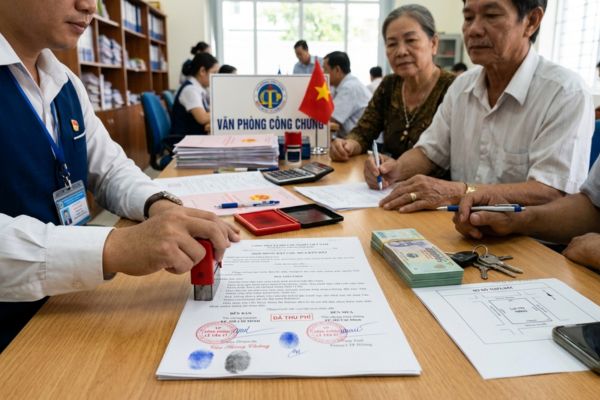 Công chứng hợp đồng đặt cọc mua đất