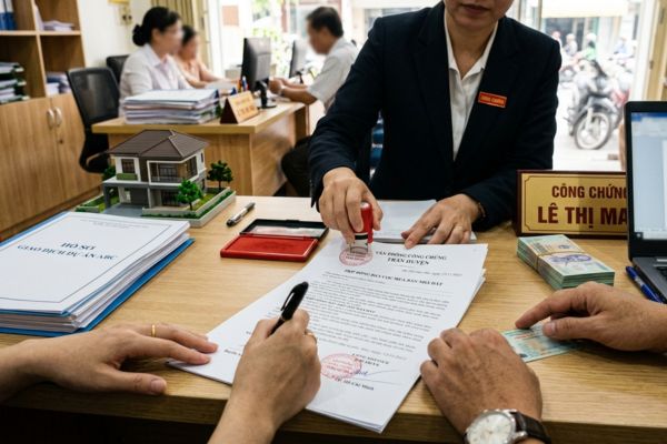 Công chứng hợp đồng đặt cọc mua nhà