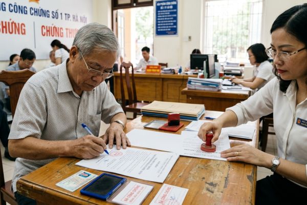 Công chứng văn bản xác nhận chấp thuận điều kiện