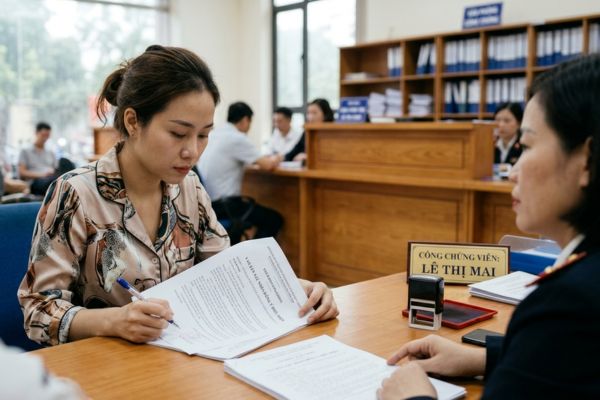 Công chứng văn bản xác nhận đồng ý điều kiện