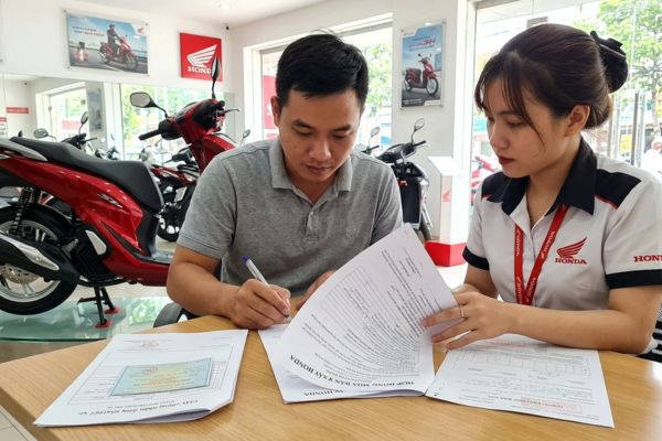 Hợp đồng mua bán xe Honda
