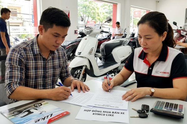 Hợp đồng mua bán xe Kymco Like