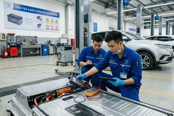 Kiểm tra ắc quy xe điện