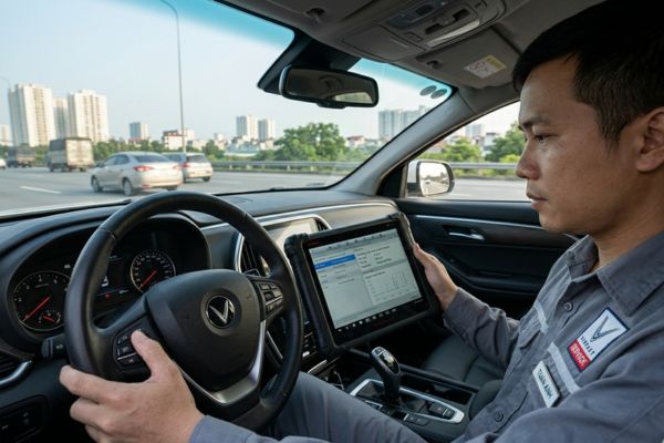 Kiểm tra hệ thống điều khiển hành trình