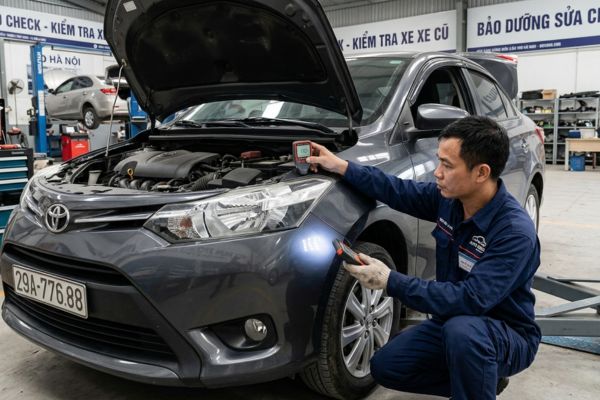 Kiểm tra xe có bị đâm đụng không