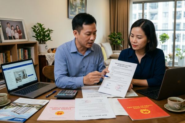 Vợ hoặc chồng vay tiền từ người thân để mua nhà Chứng minh nguồn gốc thế nào