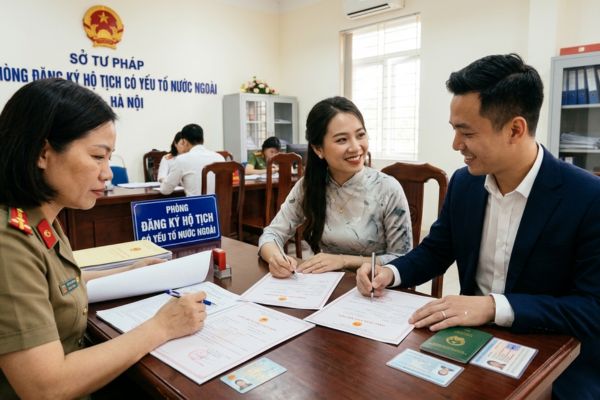 Đăng ký kết hôn khi một bên là công dân Việt Nam cư trú ở nước ngoài