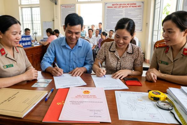 Quyền của vợ và chồng trong việc xác lập quyền sử dụng đất