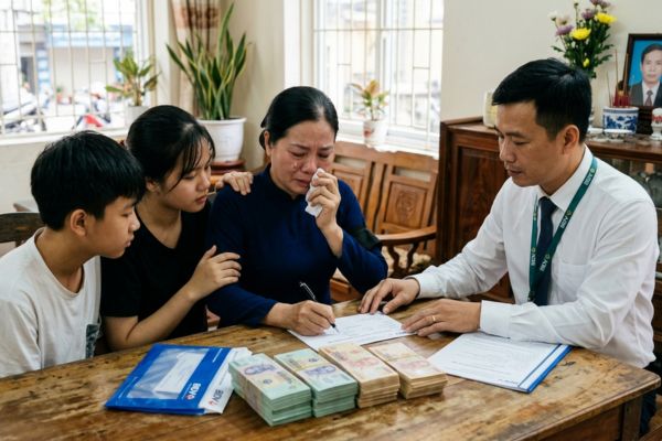 Tiền bảo hiểm được nhận khi một bên tử vong