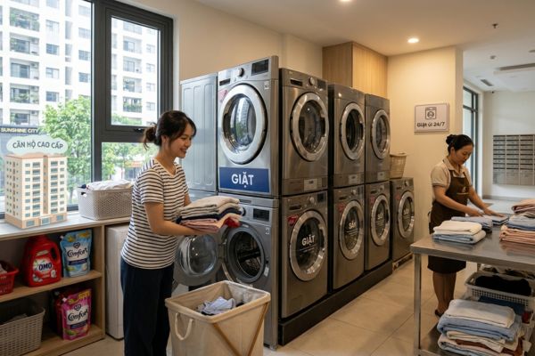 Mua nhà căn hộ có dịch vụ giặt ủi tại chỗ
