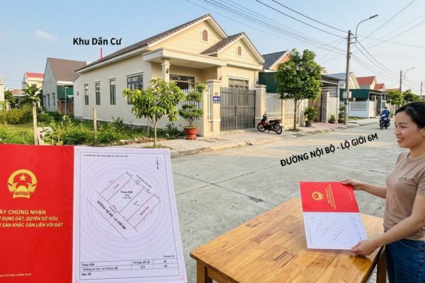 Mua nhà đất có sổ đỏ nhưng đất có đường nội bộ khu dân cư
