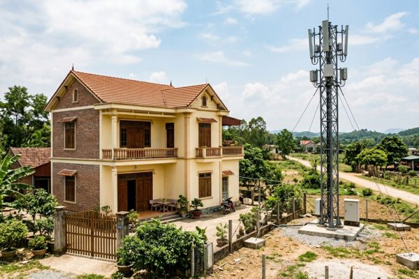 Mua nhà đất có thể đặt cột anten viễn thông được không?
