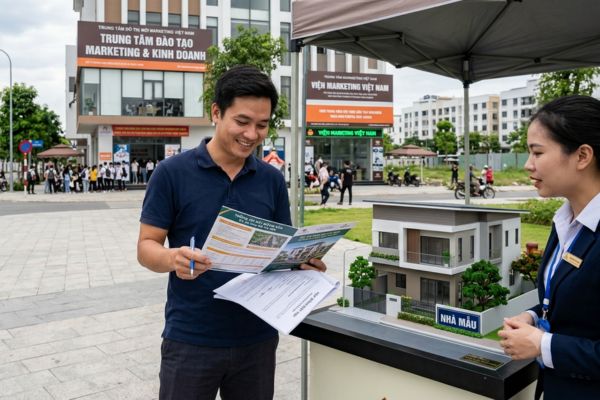 Mua nhà đất ở vùng có trung tâm đào tạo marketing