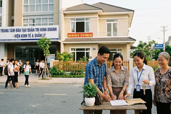 Mua nhà đất ở vùng có trung tâm đào tạo quản trị kinh doanh