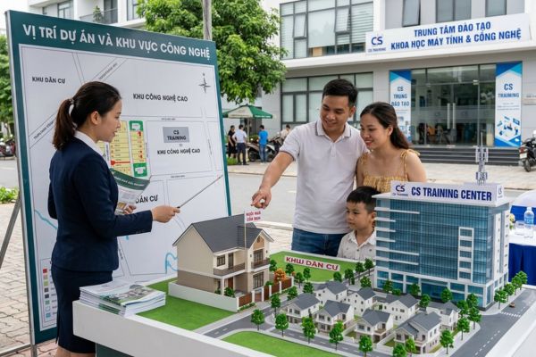 Mua nhà đất trong vùng có trung tâm đào tạo khoa học máy tính