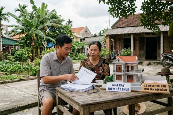Mua nhà xây dựng trên đất thuê: Rủi ro và cách xử lý