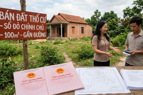 Bán đất thổ cư: Pháp lý và thủ tục chuyển nhượng