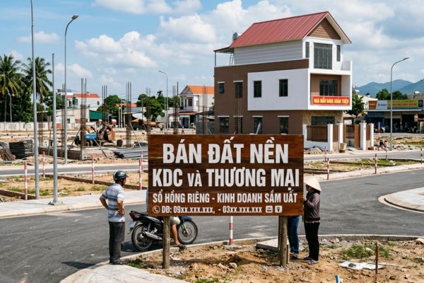 Bán đất trong khu dân cư kết hợp thương mại: Pháp lý và kinh doanh