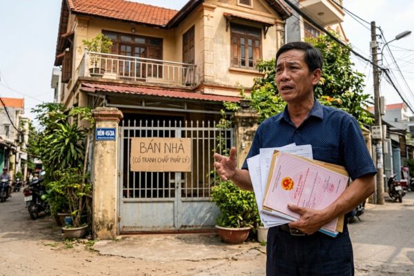 Bán nhà có tranh chấp về tên miền trung tâm quản lý: Pháp lý