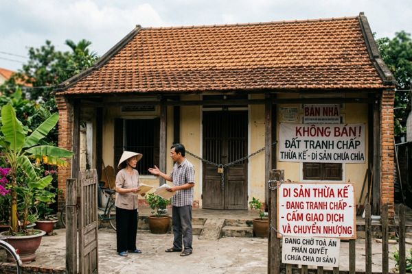 Bán nhà thừa kế khi chưa chia xong di sản: Rắc rối pháp lý kéo dài
