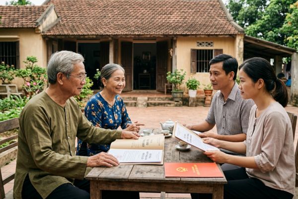 Bố mẹ muốn bán nhà cho con cái: Nên làm hợp đồng mua bán hay tặng cho?