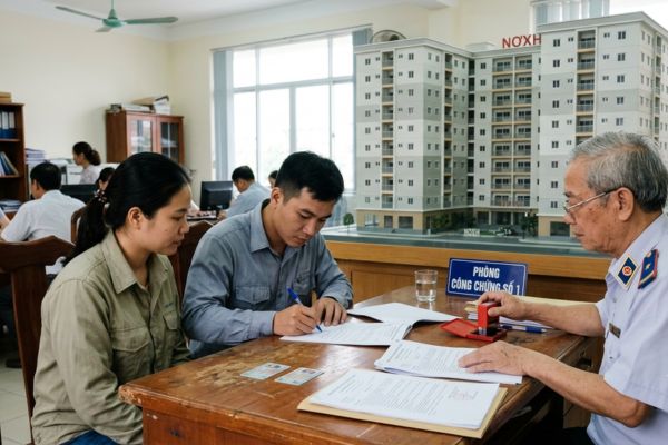 Công chứng hợp đồng mua bán Nhà ở xã hội (NƠXH) cho người lao động