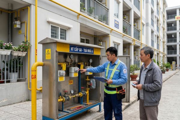 Nhà ở xã hội (NƠXH) cho thuê: Ai chịu trách nhiệm về hệ thống cấp gas?