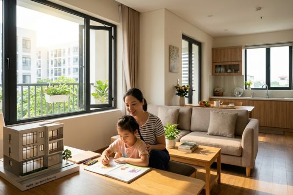 Nhà ở xã hội (NƠXH) cho thuê: Quy định về ánh sáng