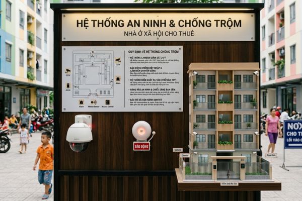 Nhà ở xã hội (NƠXH) cho thuê: Quy định về hệ thống chống trộm