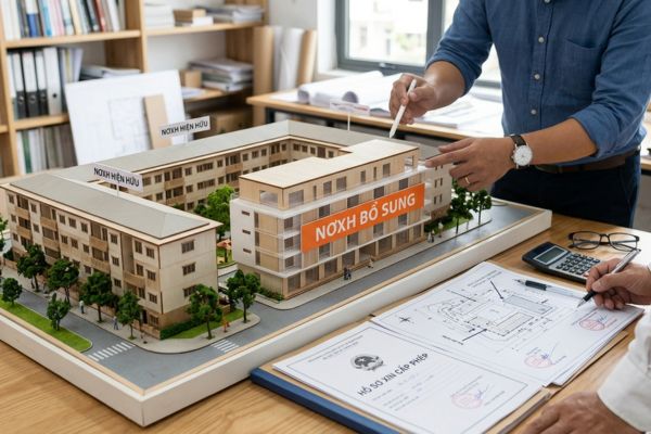 Quy trình xin cấp phép xây dựng bổ sung cho Nhà ở xã hội (NƠXH)
