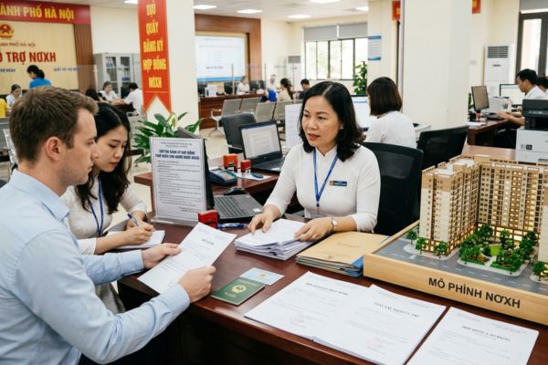 Thủ tục đăng ký hợp đồng thuê Nhà ở xã hội (NƠXH) cho người nước ngoài làm việc lâu dài