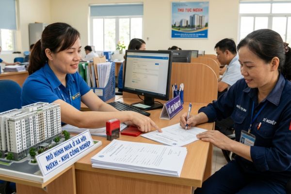 Thủ tục đăng ký hợp đồng thuê Nhà ở xã hội (NƠXH) đối với người lao động trong doanh nghiệp