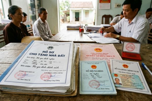 Chi tiết hồ sơ công chứng cho tặng nhà đất cho người nghèo, hộ gia đình chính sách