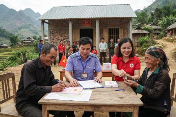 Cho tặng nhà đất cho người đang sinh sống tại vùng sâu vùng xa: Hỗ trợ ký tận nơi