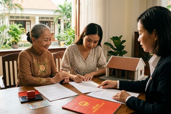 Cho tặng nhà đất giữa bà ngoại và cháu ngoại: Quy trình chứng minh quan hệ nhân thân