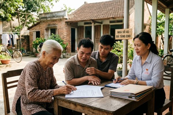 Cho tặng nhà đất nhưng bên nhận tặng cho bị hạn chế năng lực hành vi dân sự
