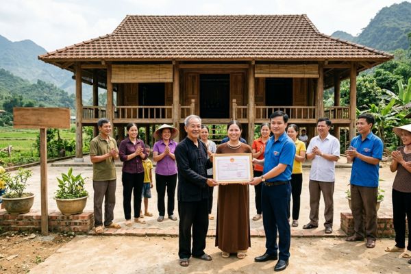 Cho tặng quyền sử dụng đất làm nhà cộng đồng, nhà văn hóa thôn bản