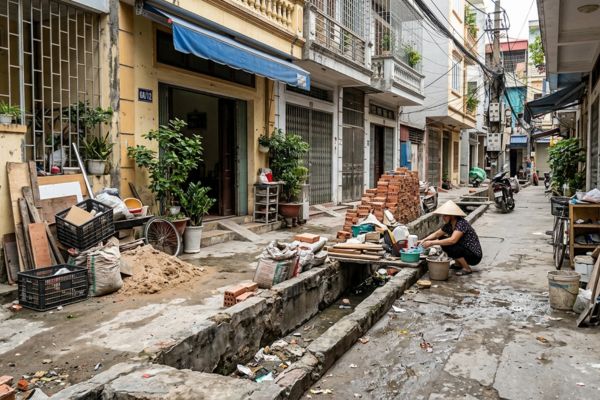 Đất có rãnh thoát nước chung bị lấn chiếm: Cách bảo vệ quyền lợi sinh hoạt