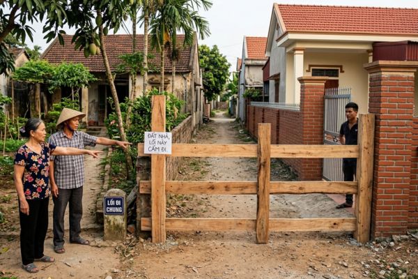 Đất đai bị hàng xóm bịt lối đi chung: Cách đòi lại quyền lợi đúng luật