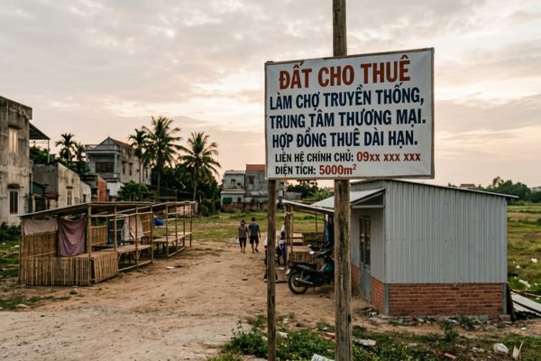 Đất làm chợ truyền thống, trung tâm thương mại: Hợp đồng thuê dài hạn