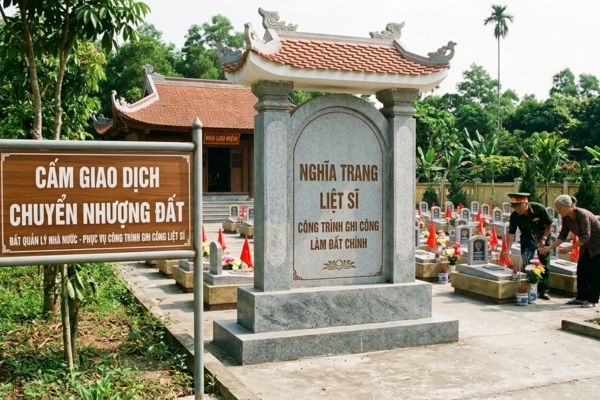 Đất làm nghĩa trang liệt sĩ, công trình ghi công: Cấm giao dịch