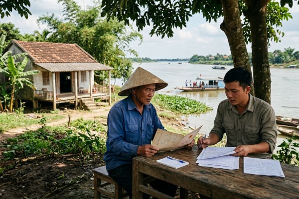 Đất vùng bãi bồi ven sông: Thủ tục xin cấp sổ đỏ và chuyển nhượng