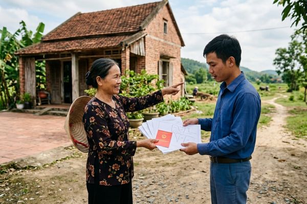 Tặng cho nhà đất nhưng không xác định rõ vị trí ranh giới trên bản đồ địa chính