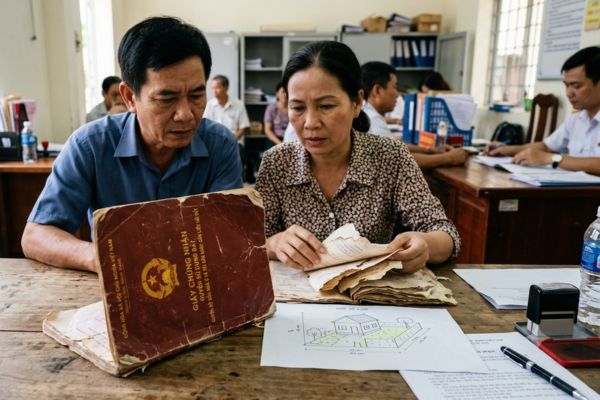 Tặng cho nhà đất nhưng sổ đỏ bị nhòe rách, mất trang bổ sung: Cách gỡ