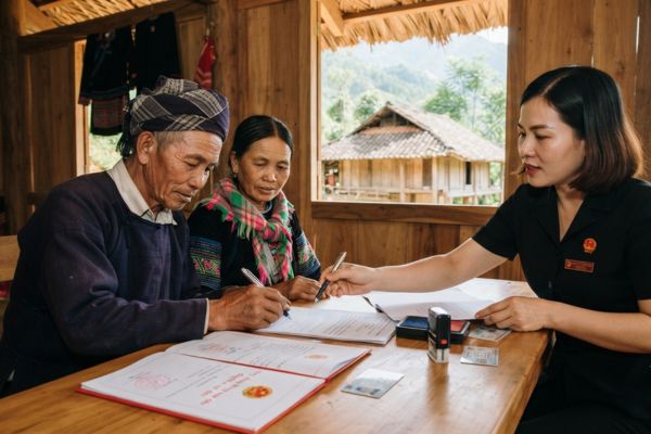 Thủ tục công chứng tặng cho nhà đất đối với người thuộc dân tộc thiểu số